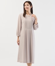 ノルディス2wayジョーゼット フロントプリーツ ワンピース