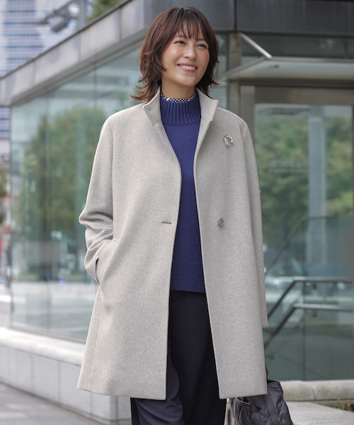 ショートビーバー スタンドカラー コート｜ジェイ・プレスの通販