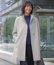 ショートビーバー スタンドカラー コート