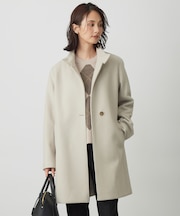 ショートビーバー スタンドカラー コート