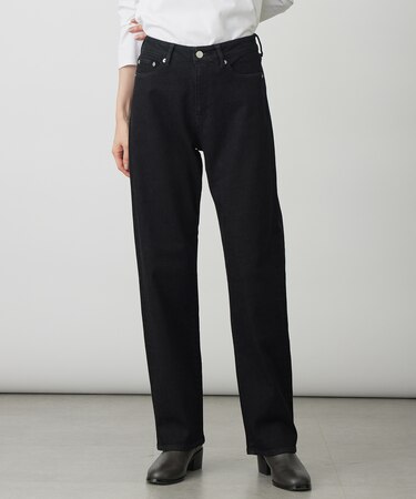 【洗える】裏起毛ストレッチ デニム パンツ