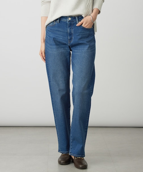 裏起毛ストレッチ デニム パンツ