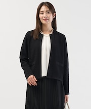 ジャガード ニット ジャケット