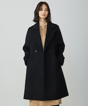 Pureラムウール ダブル ロングコート