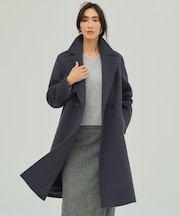 Pureラムウール ダブル ロングコート