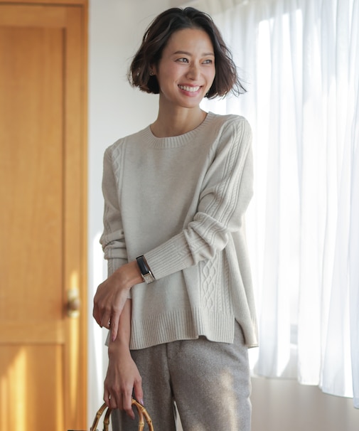 【WEB限定カラーあり】CAT クルーネック ニット