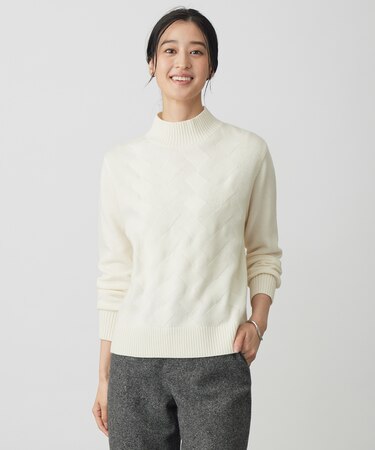 【WEB限定カラーあり】CAT ハイネック ニット