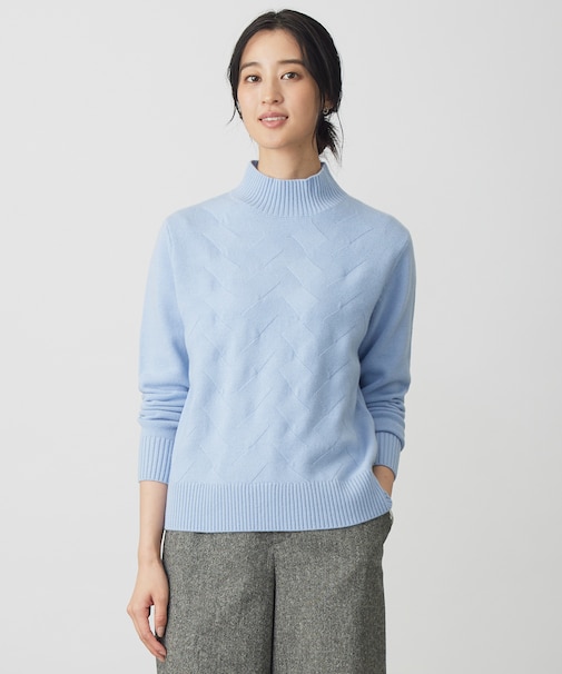 【WEB限定カラーあり】CAT ハイネック ニット