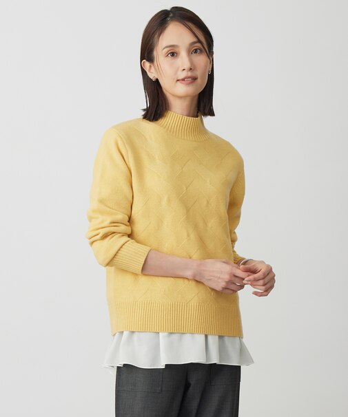 【WEB限定カラーあり】CAT ハイネック ニット