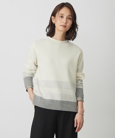 【洗える】CAT ブロッキング ニット