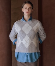 CASHBIT NEO アーガイル ニット