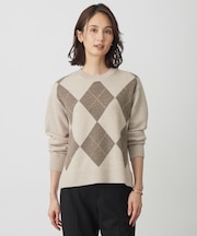 CASHBIT NEO アーガイル ニット