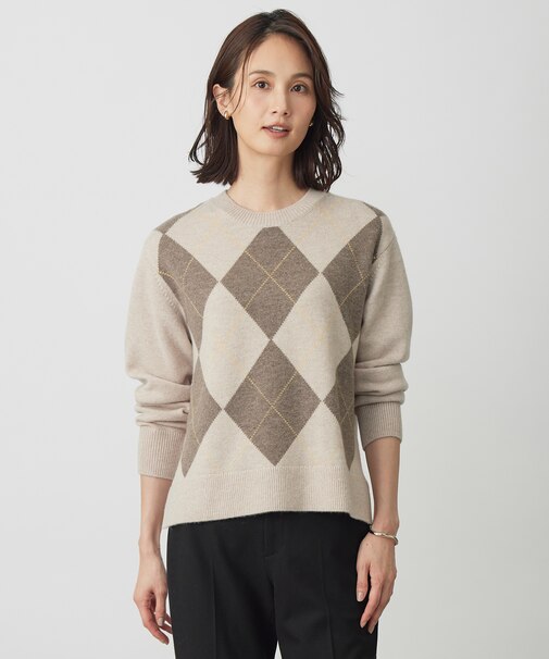 CASHBIT NEO アーガイル ニット