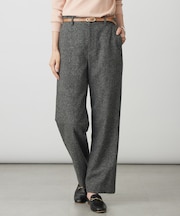 シルクネップツイード スレート パンツ