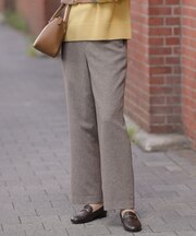 シルクネップツイード スレート パンツ