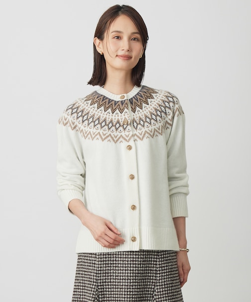 FAIR ISLE ニット カーディガン