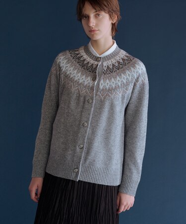 FAIR ISLE ニット カーディガン