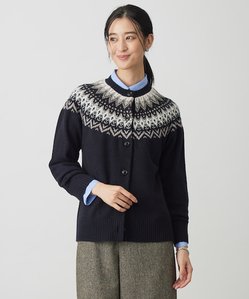 FAIR ISLE ニット カーディガン
