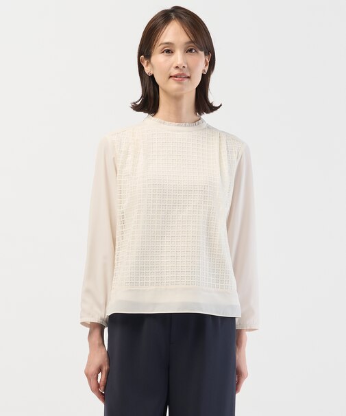 レースコンビ カットソー