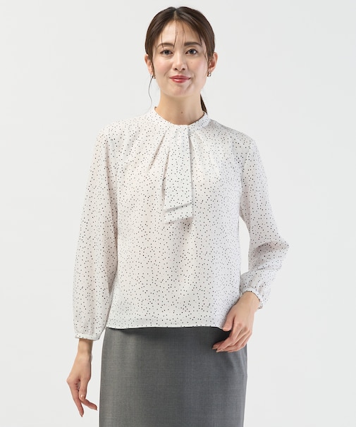 幾何プリント カットソー