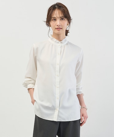 フルダルスパンマイクロピーチ ブラウス