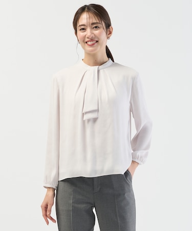 バックサテンジョーゼット カットソー