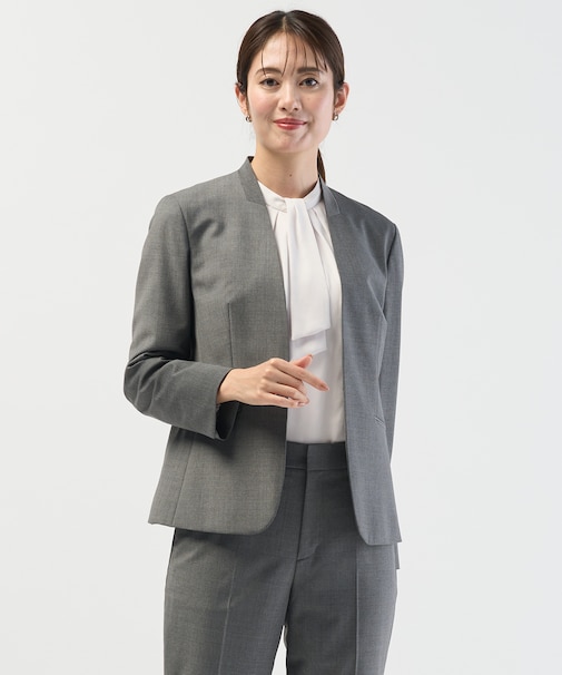 【セットアップ対応】BAHARIYE SOLID ノーカラー ジャケット