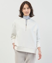 裏毛 ハーフジップ プルオーバー