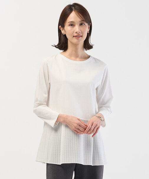 【WEB限定カラーあり】レイヤードフレア カットソー