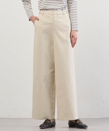 チノストレッチ ワイドパンツ