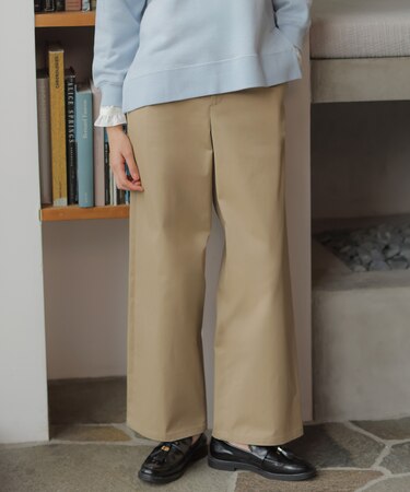 チノストレッチ ワイドパンツ