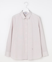 BEZコットンナイロン ストライプ シャツ ブラウス