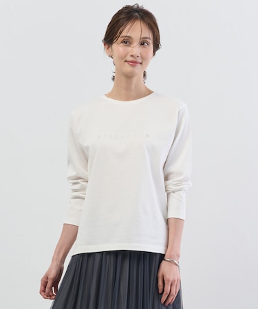 メタリックロゴ ロンT