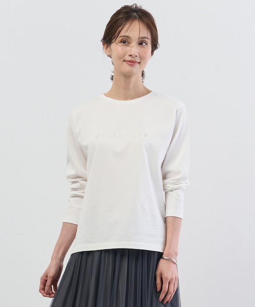 メタリックロゴ ロンT