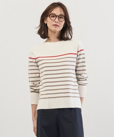 Rayon Stretch Border ニット