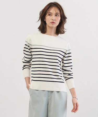 Rayon Stretch Border ニット