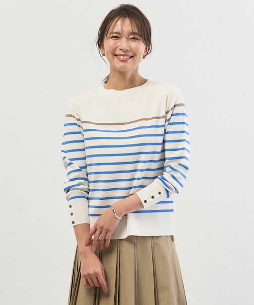 Rayon Stretch Border ニット