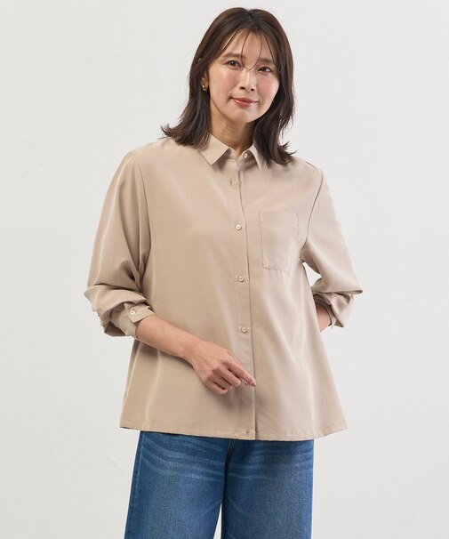 Springピーチ ブラウス