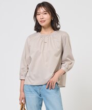 ストライプジャカード ラウンドネック カットソー