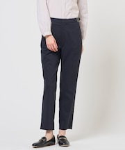 【WEB限定カラーあり】セルロースリネンストレッチ テーパード パンツ
