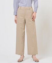 セルロースリネンストレッチ セミワイド パンツ