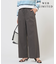 【WEB限定】セルロースリネンストレッチ ワイドストレート パンツ