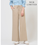 【WEB限定】セルロースリネンストレッチ ワイドストレート パンツ
