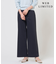 【WEB限定】セルロースリネンストレッチ ワイドストレート パンツ