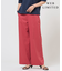 【WEB限定】セルロースリネンストレッチ ワイドストレート パンツ