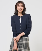 BASIC HT COTTON クルーネック カーディガン