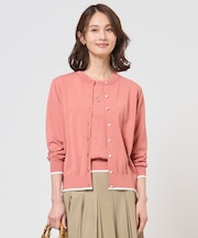 BASIC HT COTTON クルーネック カーディガン