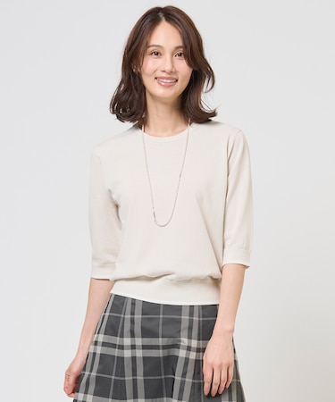 BASIC HT COTTON クルーネック ニット