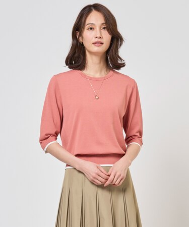 BASIC HT COTTON クルーネック ニット