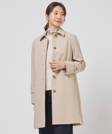 ドライストレッチ ロング ステンカラー コート
